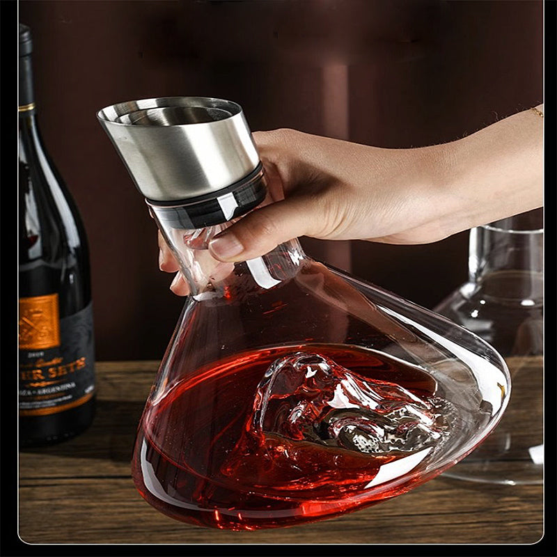 Wine Decanter Aerator Lead Free Glass Ware Premium Decanter Water Jug Bottle