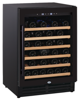 Wine Chiller 48 Bottle 6 Tier Wood Shelves with Door Handler / Side Handler